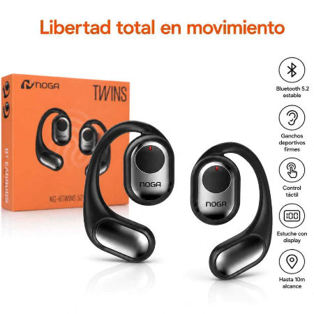 AURICULAR BT TWINS NEGRO SPORT NG-BTWINS52